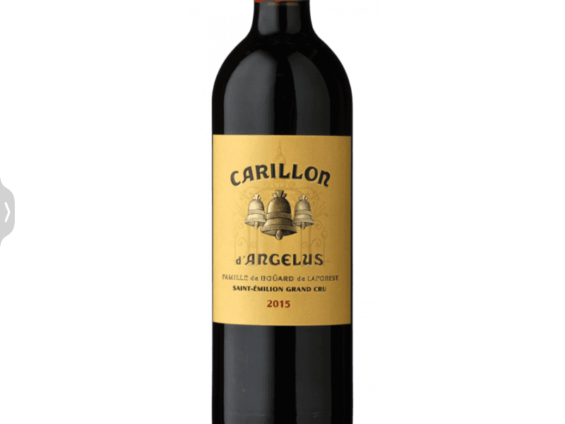 Carillon d'Angélus, château d'Angélus, Saint-Émilion Grand Cru, 2015
