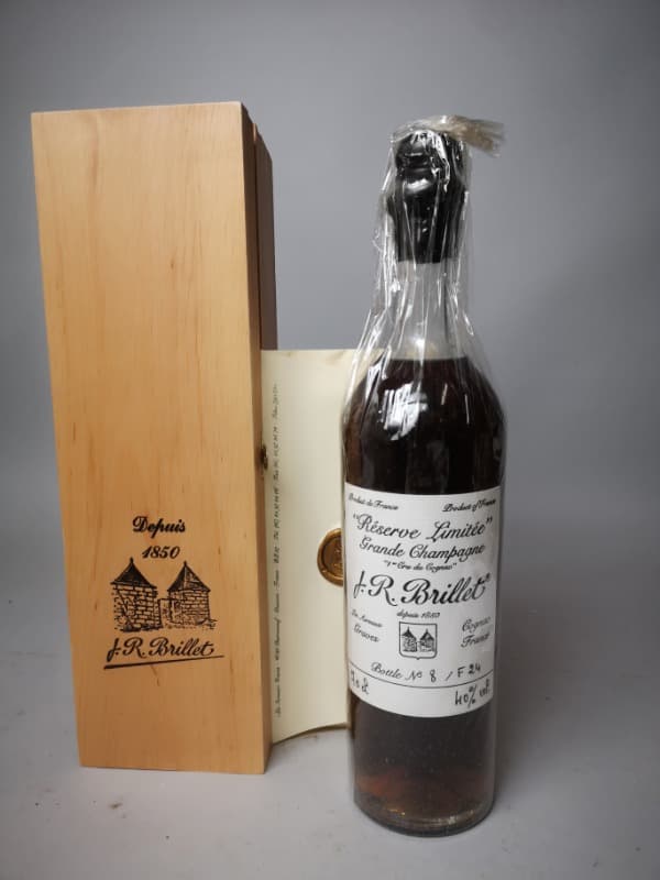 1er Cru Grande Champagne - "Réserve Limitée", J.R. Brillet, Cognac, 1910's