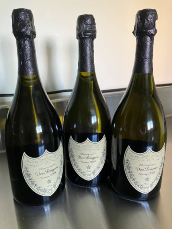 3 x Dom pérignon, Champagne, 2008