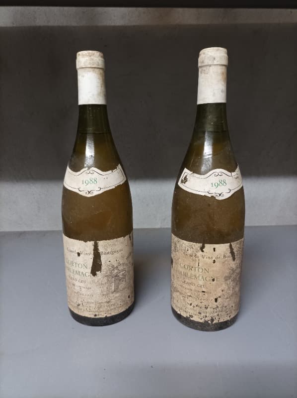 2 x Corton-Charlemagne, Grand Cru, Marius Delarche, 1988