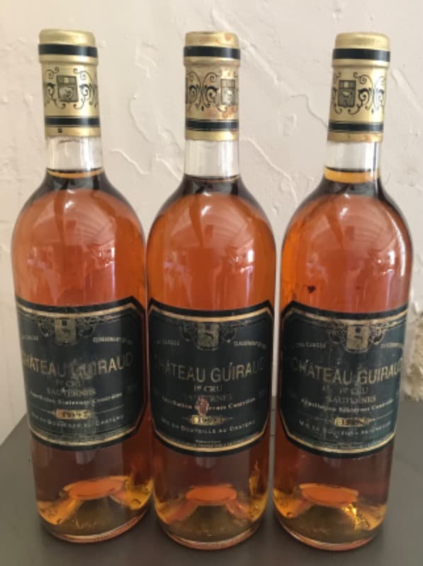 3 x Château Guiraud, Sauternes, 1989