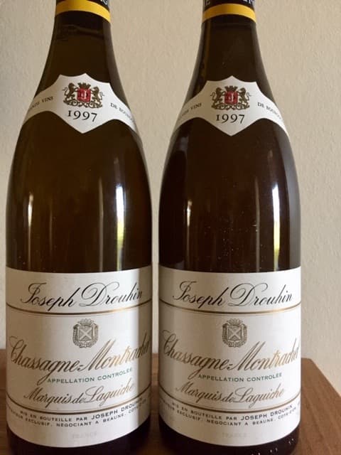 2 x Chassagne-Montrachet, Marquis de Laguiche, Joseph Drouhin, 1997
