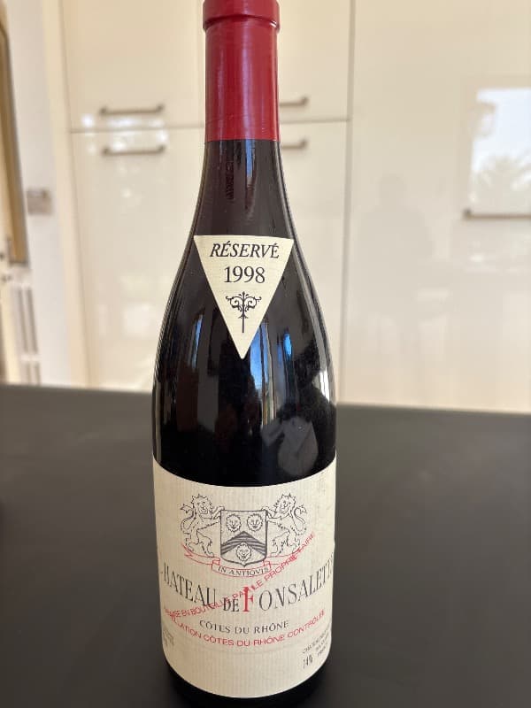 Côtes-du-Rhône, Château de Fonsalette, 1998