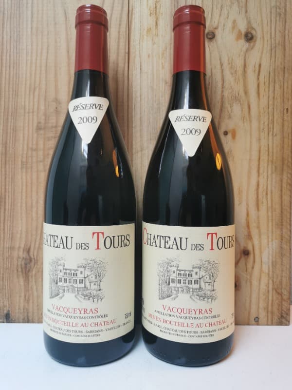 2 x Vacqueyras, Château des Tours, 2009