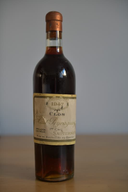 Clos Haut Peyraguey 1er cru, Sauternes, 1947