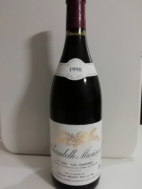 Chambolle-Musigny, 1er Cru Les Charmes, Modot Pere et Fils, 1998