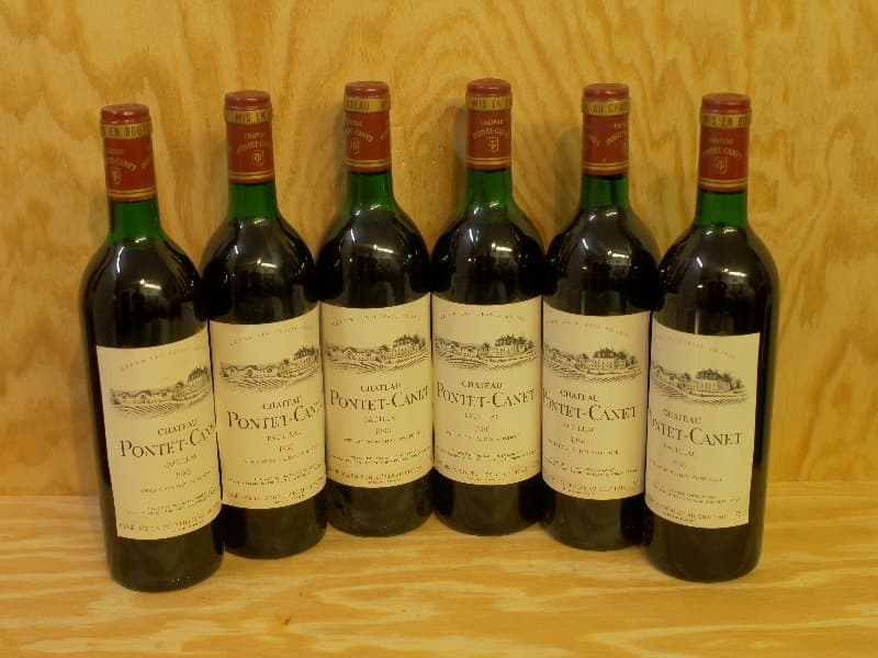 6 x Château Pontet Canet, Pauillac, 1986