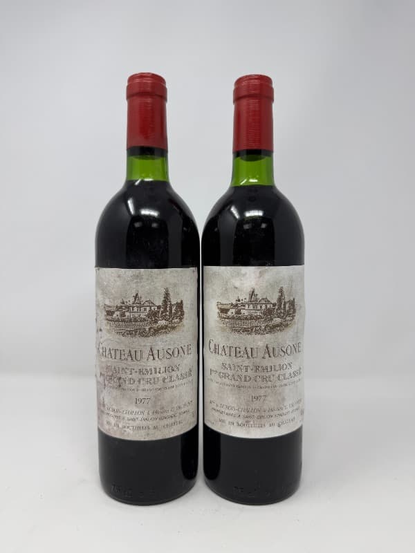 2 x Château Ausone, Saint-Émilion Grand Cru, 1977