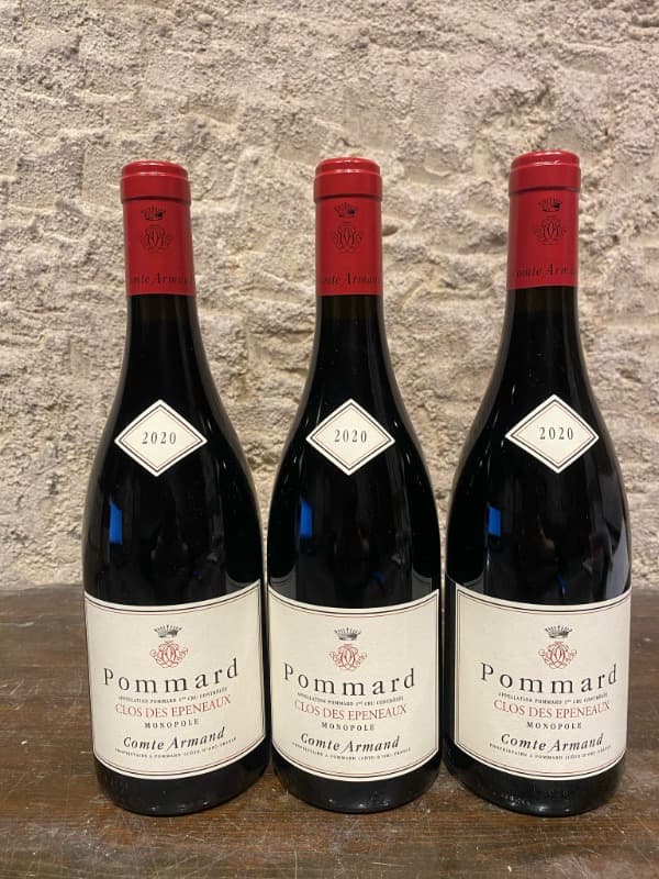 3 x Pommard, 1er Cru - Clos des Epeneaux, domaine Comte Armand, 2020