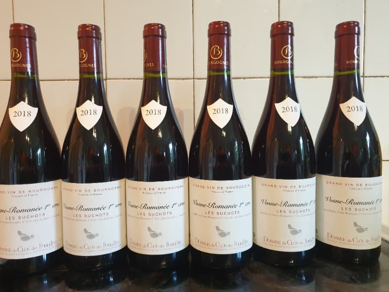 6 x Vosne-Romanée, 1er cru - Les Suchots, Domaine du Clos des Poulettes, 2018