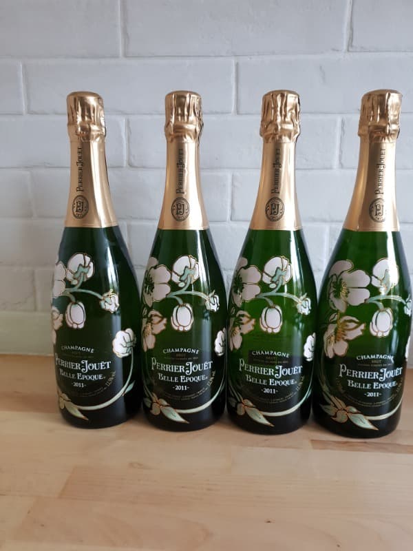4 x Belle Epoque Fleur de Champagne Brut, Perrier Jouët, Champagne, 2011