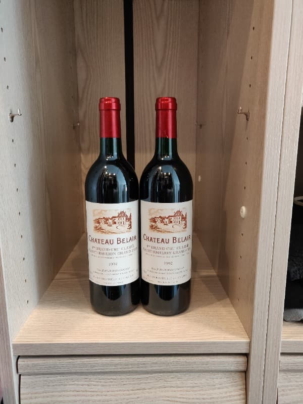 2 x Château Belair, Saint-Émilion Grand Cru, 1992
