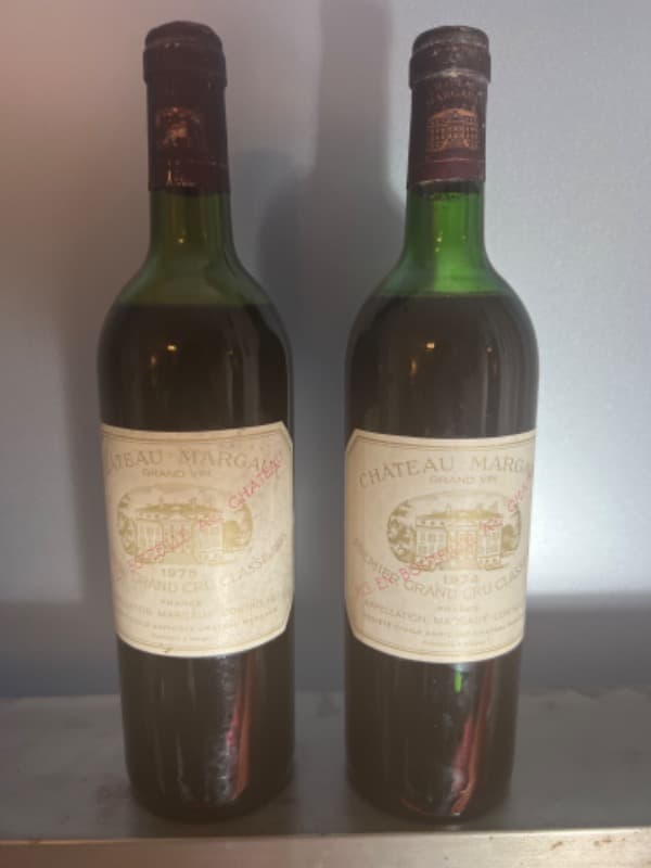 2 x Château Margaux, Margaux, 1974/1975