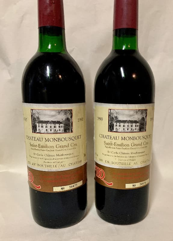 2 x Château Monbousquet, Saint-Émilion Grand Cru, 1990