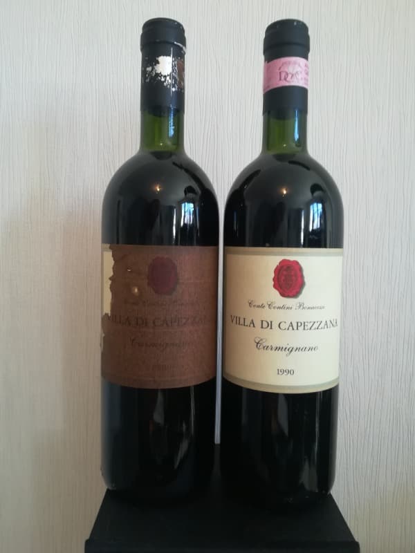 2 x Conte Contini Bonacossi, Carmignano, Villa Di Capezzana, 1990