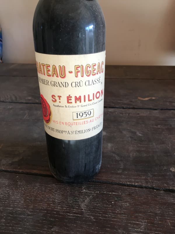 Premier Grand Cru Classé, CHATEAU FIGEAC, Saint-Émilion Grand Cru, 1959