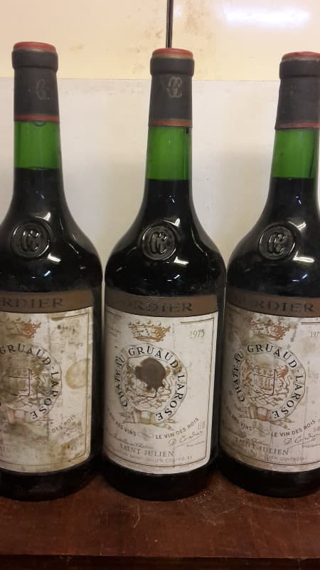 3 x château Gruaud-Larose, Saint-Julien, 1975 (Magnum)