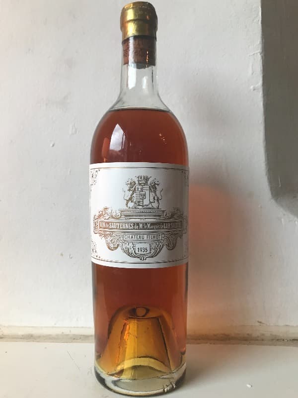 Château Filhot, Sauternes, 1935