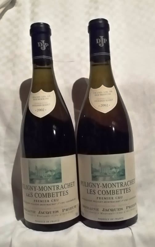 2 x Puligny-Montrachet, les Combettes, domaine Jacques Prieur, 2002
