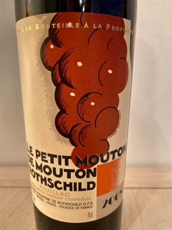 Le Petit Mouton de Rothschild, Pauillac, 2008