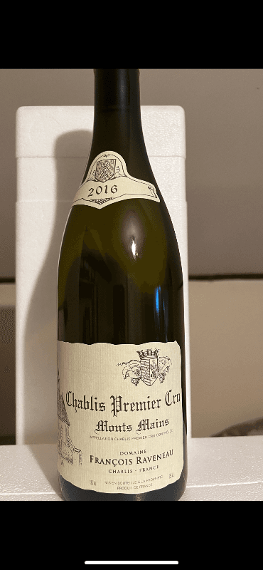 Chablis Premier Cru, Monts Mains, François Raveneau, 2016
