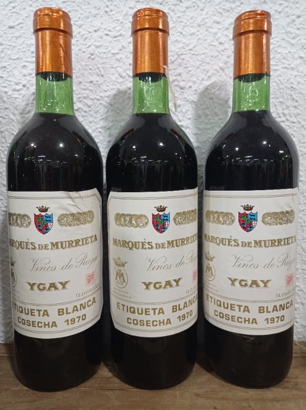 3 x Reserva, Marqués De Murrieta Ygay, Rioja, 1970