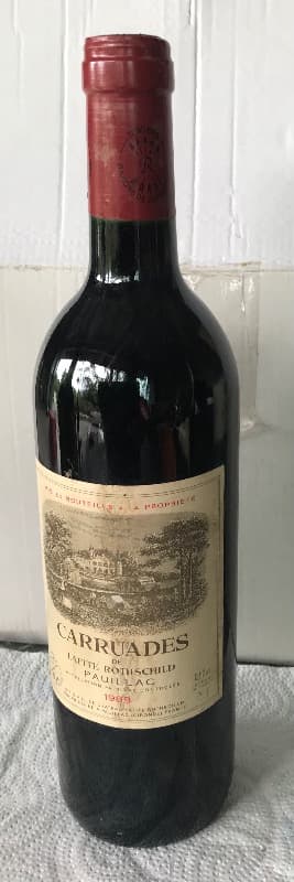 Carruades, château Lafite Rothschild, Pauillac, 1989