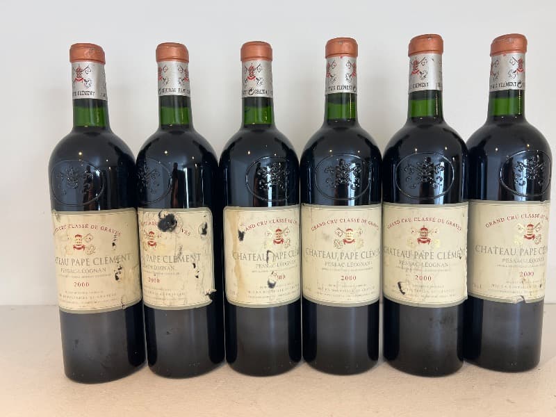 6 x château Pape Clément, Pessac-Léognan, 2000