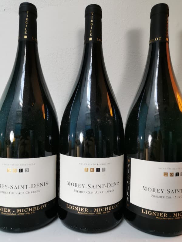 3 x Morey-Saint-Denis, 1e Cru - aux charmes, Lignier Michelot, 2013 (Magnum)