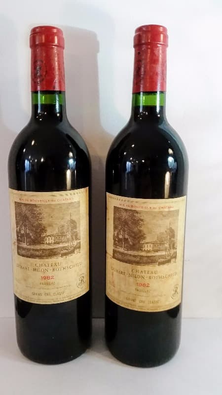 2 x Château Duhart Milon, Pauillac, 1982