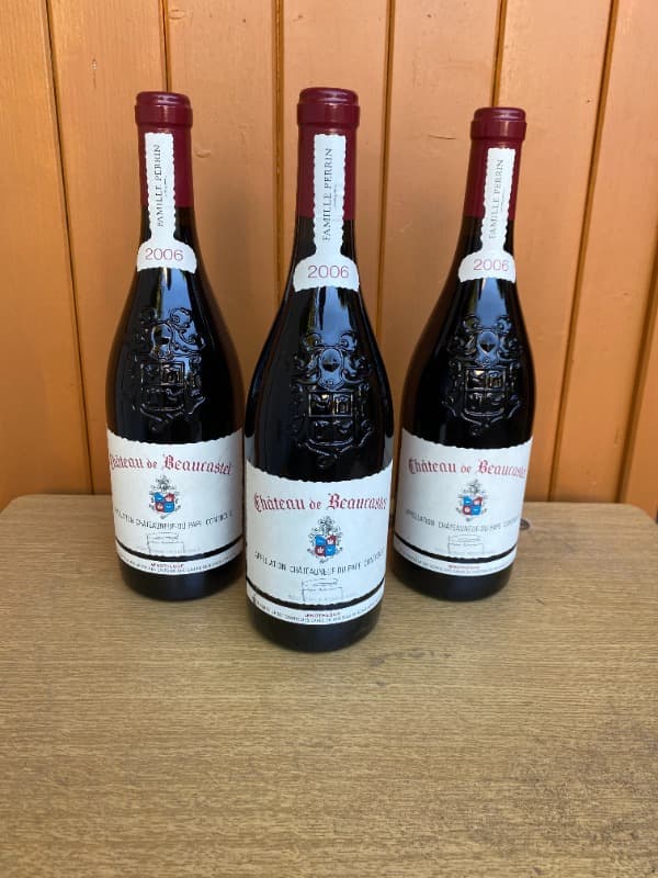 3 x Châteauneuf-du-Pape, Domaine de Beaucastel, 2006