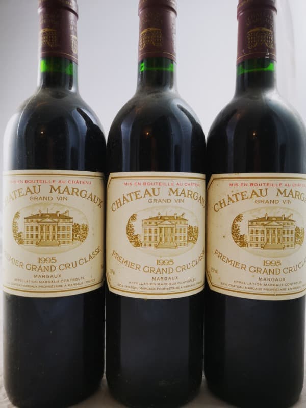 3 x Château Margaux, Margaux, 1995