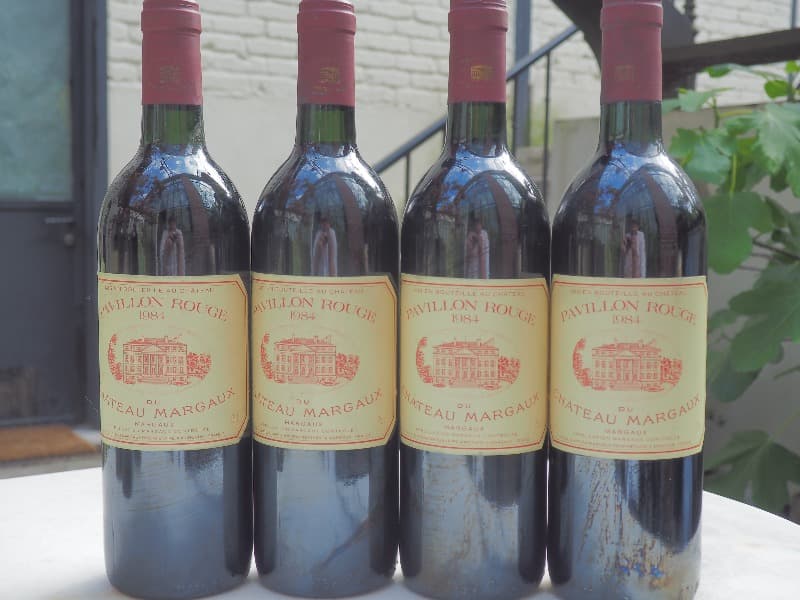 4 x Pavillon Rouge, Château Margaux, Margaux, 1984