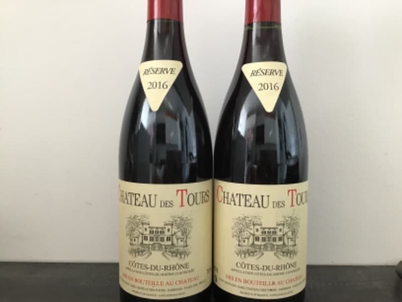 2 x Côtes-du-Rhône, Château des Tours, 2016
