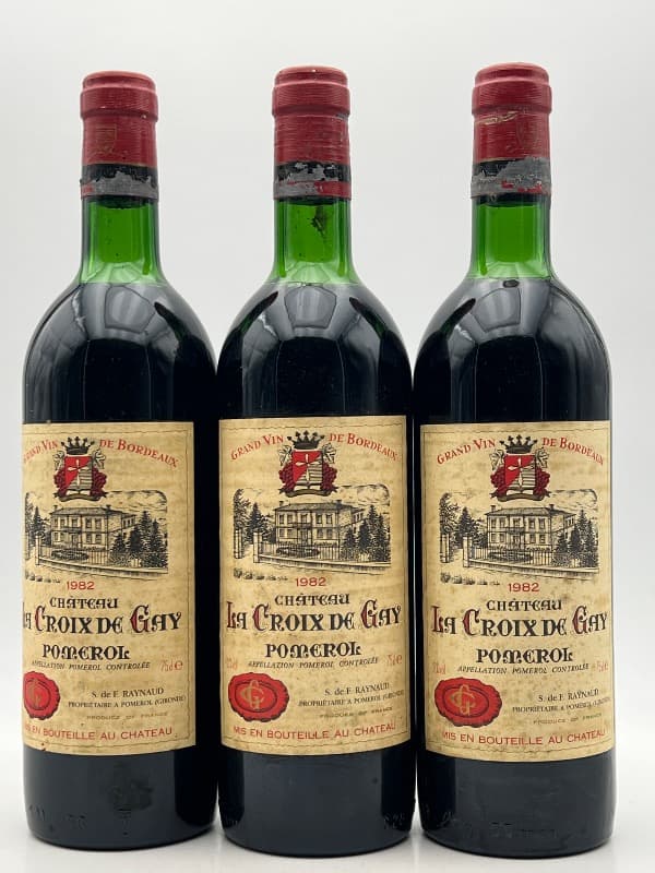 3 x Château la Croix de Gay, Pomerol, 1982