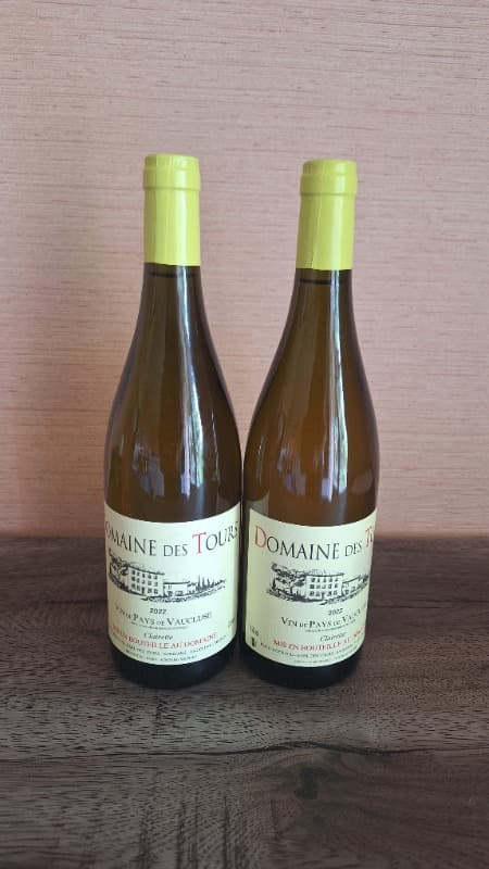 2 x Vin de Pays du Vaucluse, Clairette, domaine des Tours, 2022 (Blanc/White)