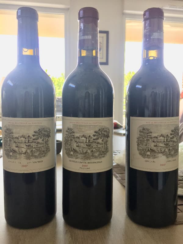 3 x Château Lafite Rothschild, Pauillac, 2007