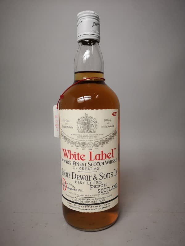 White Label, John Dewar & Sons, Whisky, 1970's