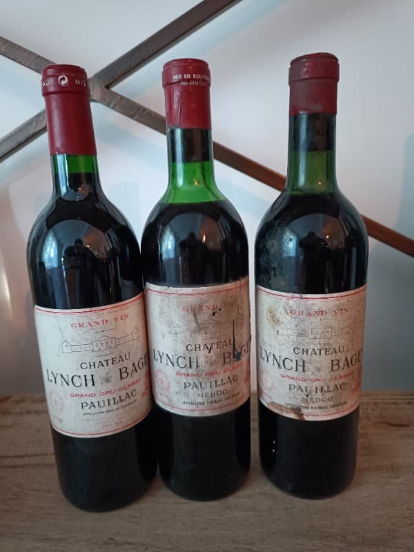 3 x château Lynch-Bages, Pauillac, 1964/1970/1994