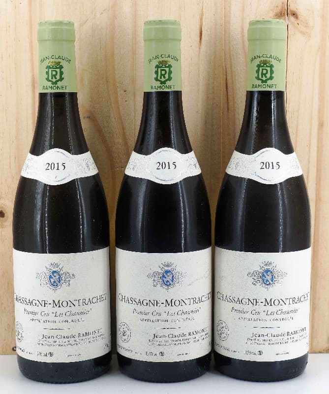 3 x Chassagne-Montrachet, 1er Cru - Les Chaumées, Domaine JC Ramonet, 2015