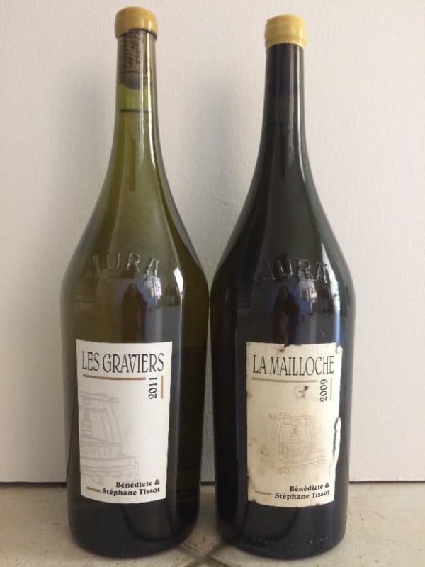 2 x Mailloche 2009 et Graviers 2011 (Chardonnay), Tissot, Arbois (Magnum)