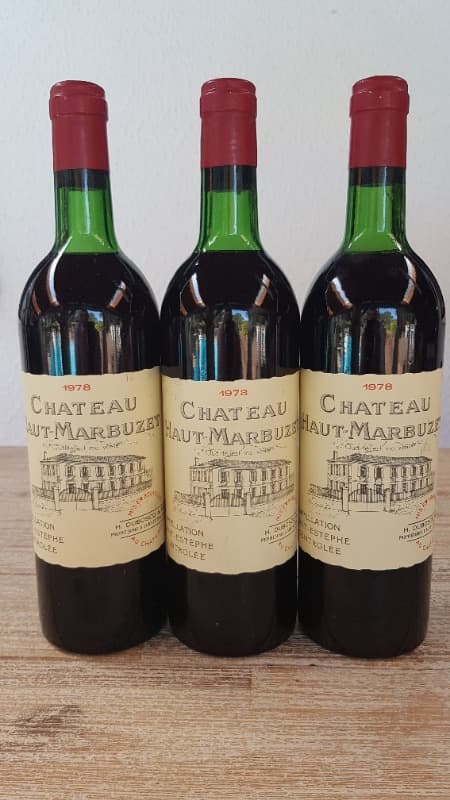 3 x HAUT MARBUZET, Saint-Estèphe, 1978