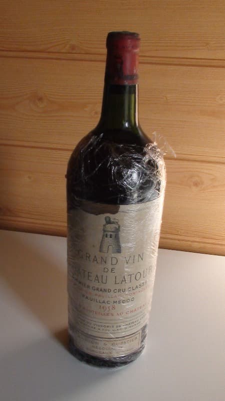 Grand Vin de château Latour, château Latour, Pauillac, 1958 (Mg)