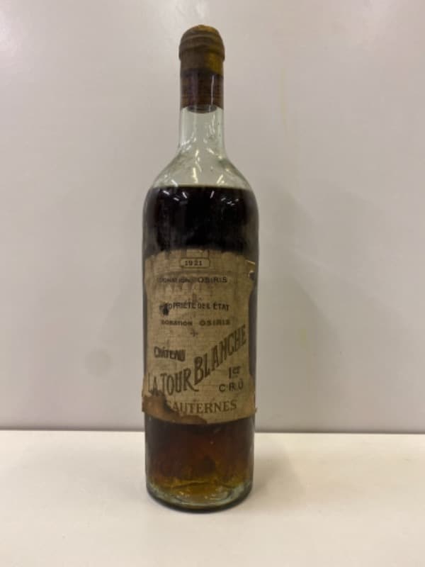 Premier cru, Château la tour blanche, Sauternes, 1921