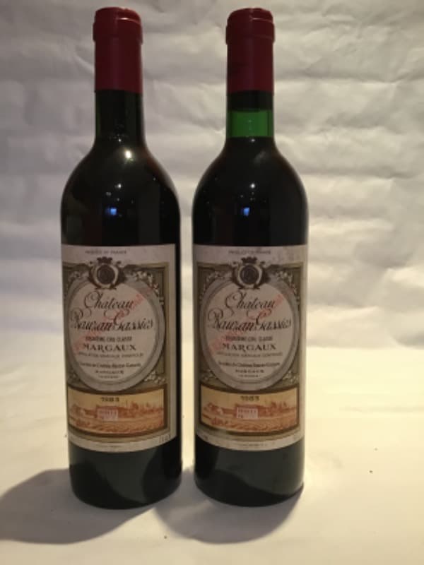 2 x Château Rauzan Gassies, Margaux, 1983