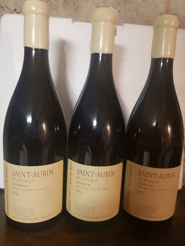 3 x Saint-Aubin, 1er cru Remilly, Domaine Pierre Yves Colin Morey, 2016