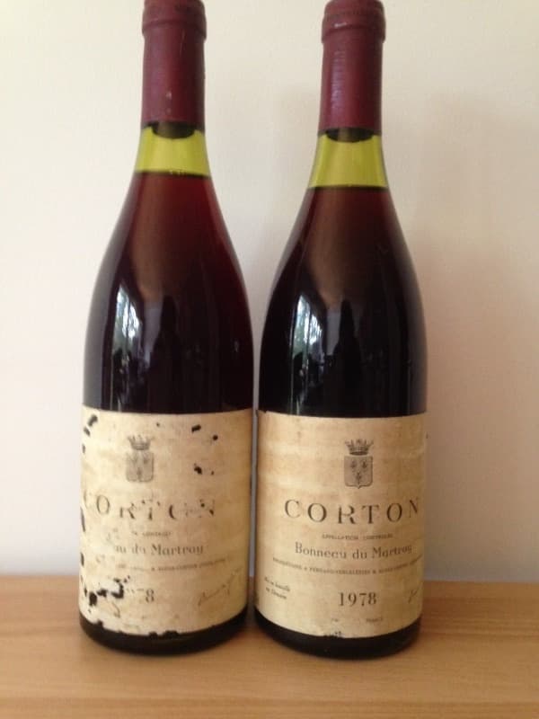 2 x Corton, Bonneau du Martray, 1978