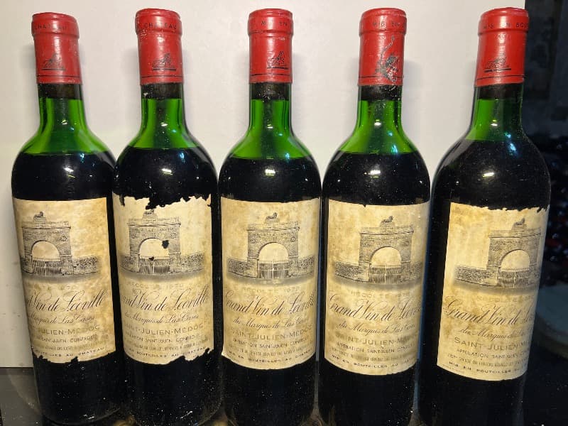5 x Grand Vin de Léoville du Marquis de las Cases, Saint-Julien, 1970