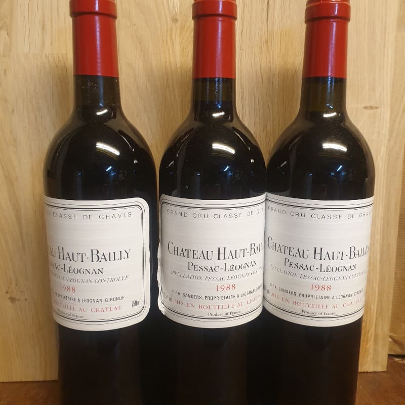 3 x château Haut-Bailly, Pessac-Léognan, 1988