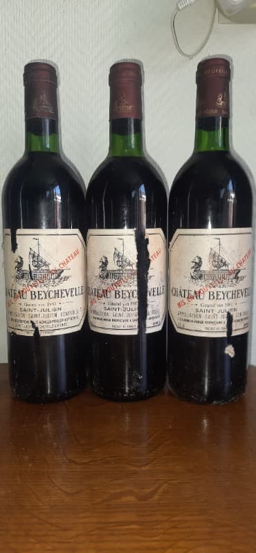 3 x Château Beychevelle, Saint-Julien 1981/1982/1983